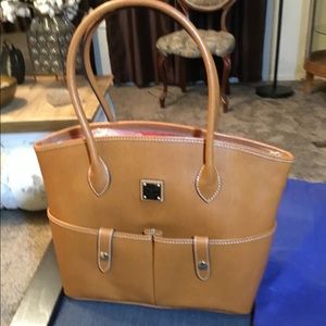 Dooney & Bourke Saffiano Leather Crescent Tote
